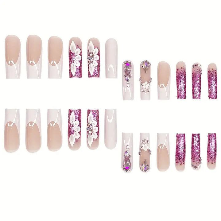 Glamorous Decorative Acrylic Press-On Nails Stornfield