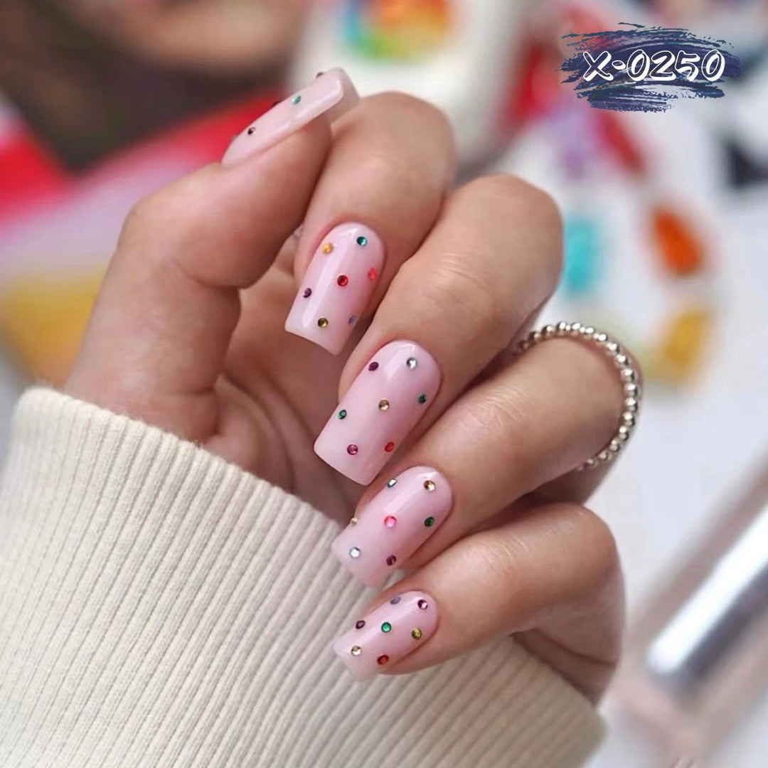 Decorative Gem-Studded Nail Art Set