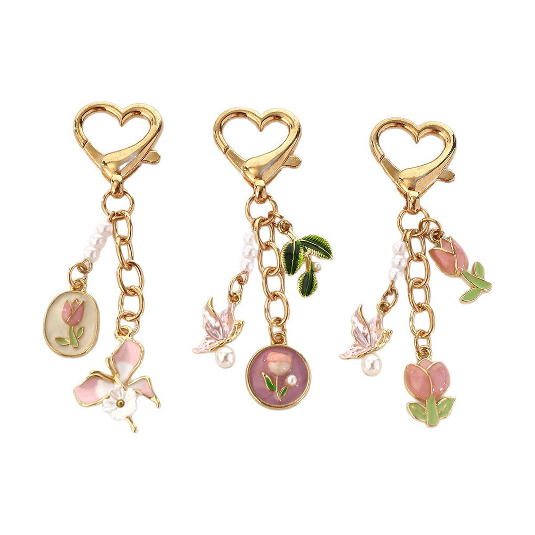 Playful keychain in rose design Stornfield