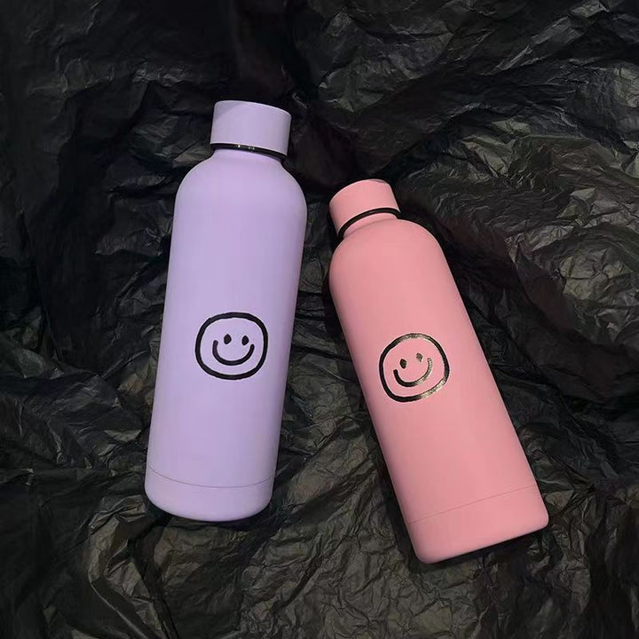 Ladies Insulated Drinking Bottle with Cheerful Smile Motif Stornfield