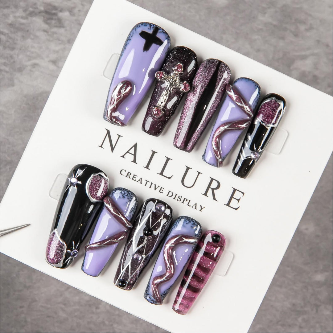 Artistic Gothic Press-On Nails