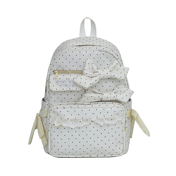Cute Bow-Embellished School Backpack Stornfield