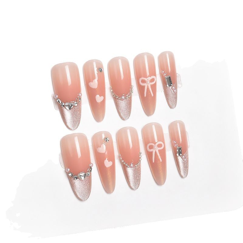 Artistic Floral-Embellished Press-On Nail Art Stornfield