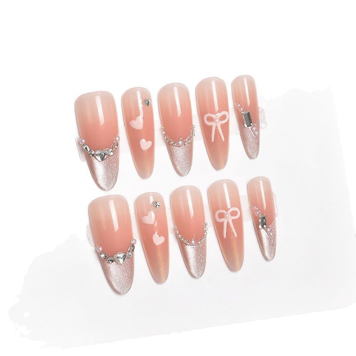 Artistic Floral-Embellished Press-On Nail Art Stornfield