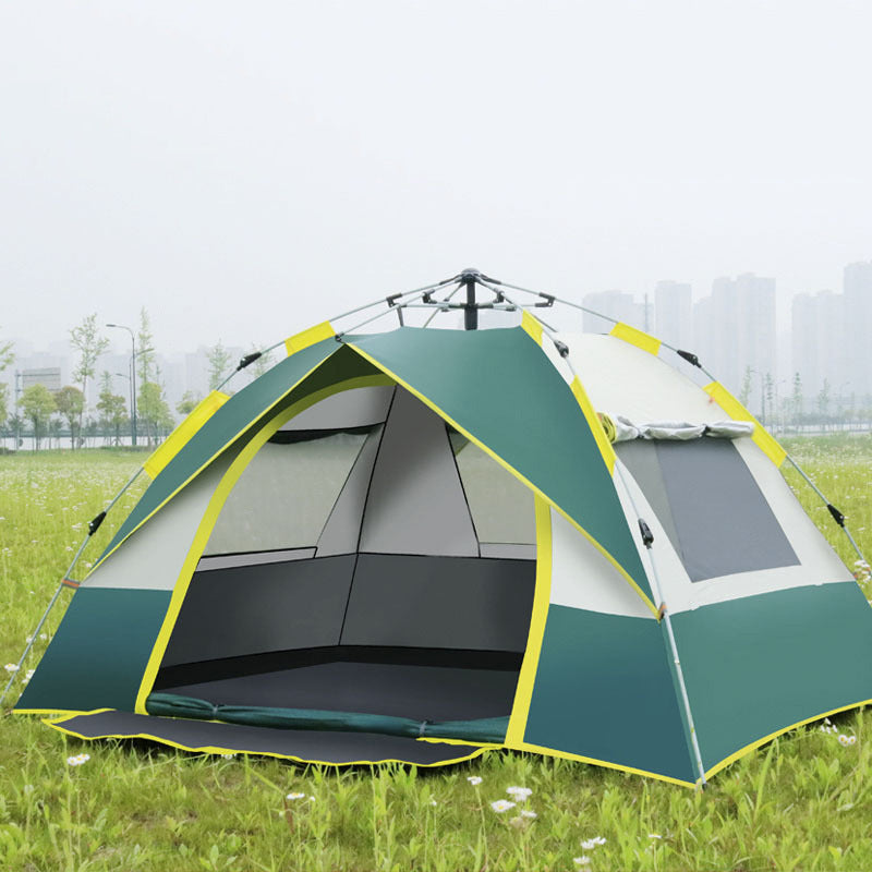 Camping Tent With Expandable Interior And Weatherproof Material Stornfield