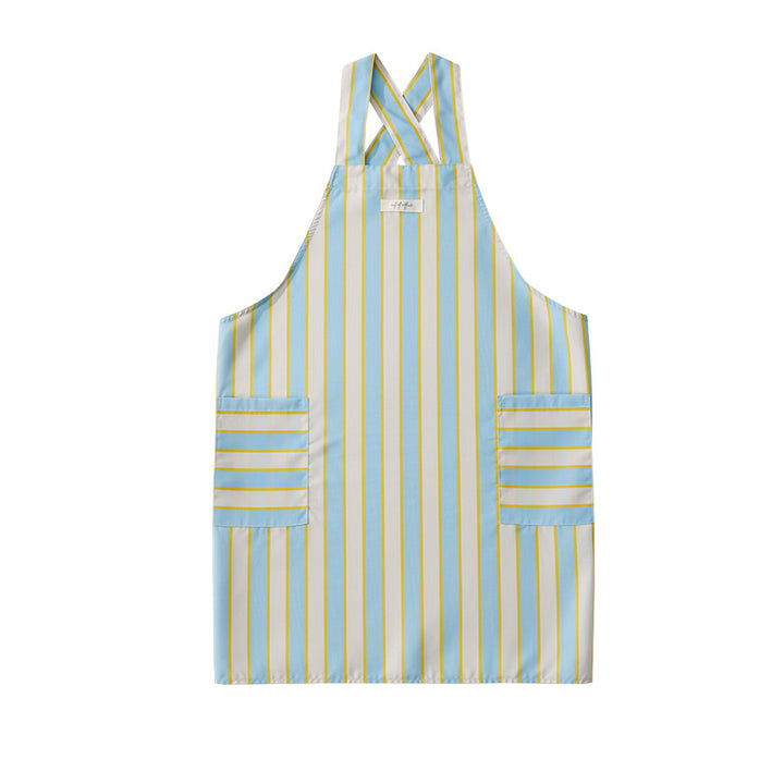 Bib apron with crossed straps and large front pockets Stornfield