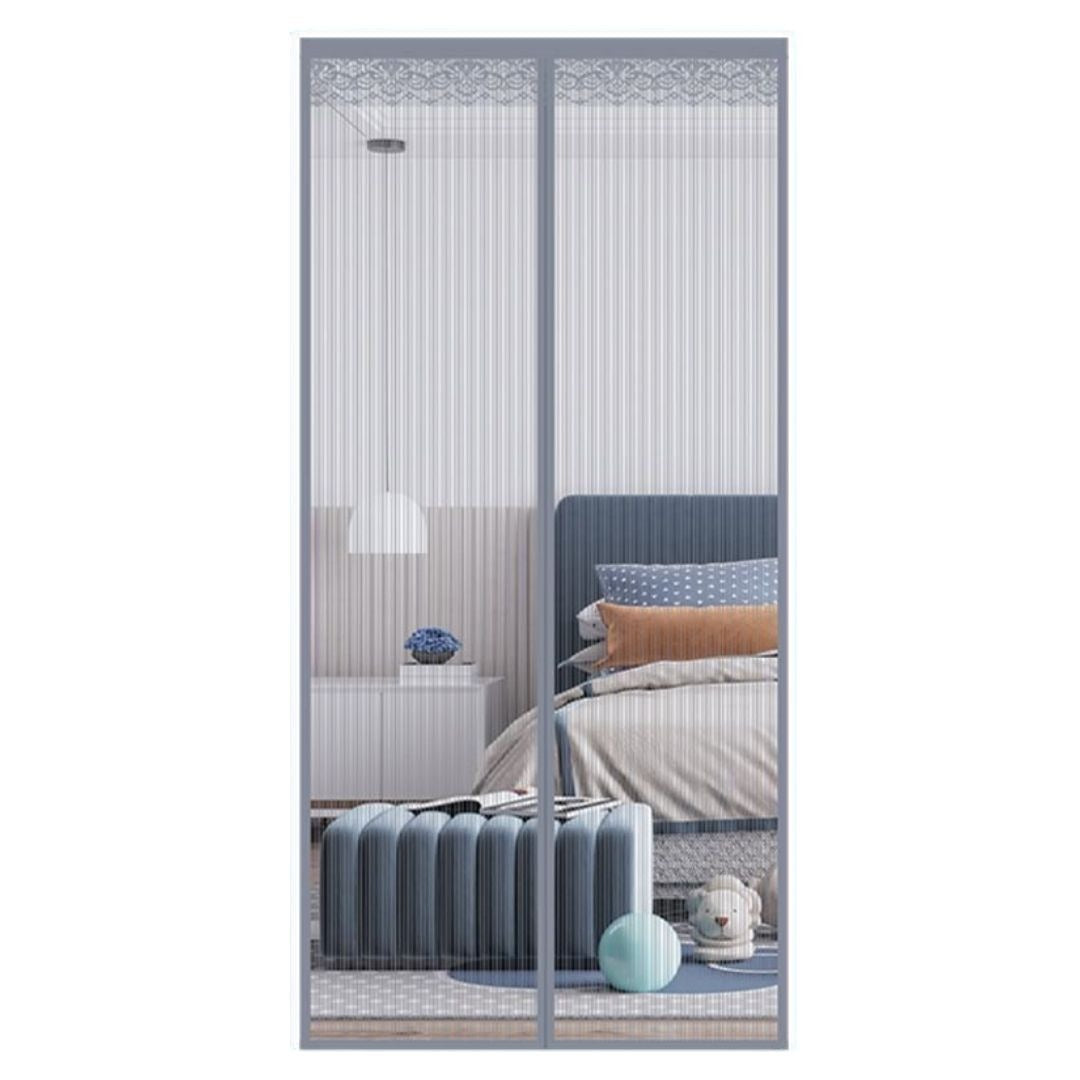 Lace-Trimmed Magnetic Mesh Curtain Stornfield