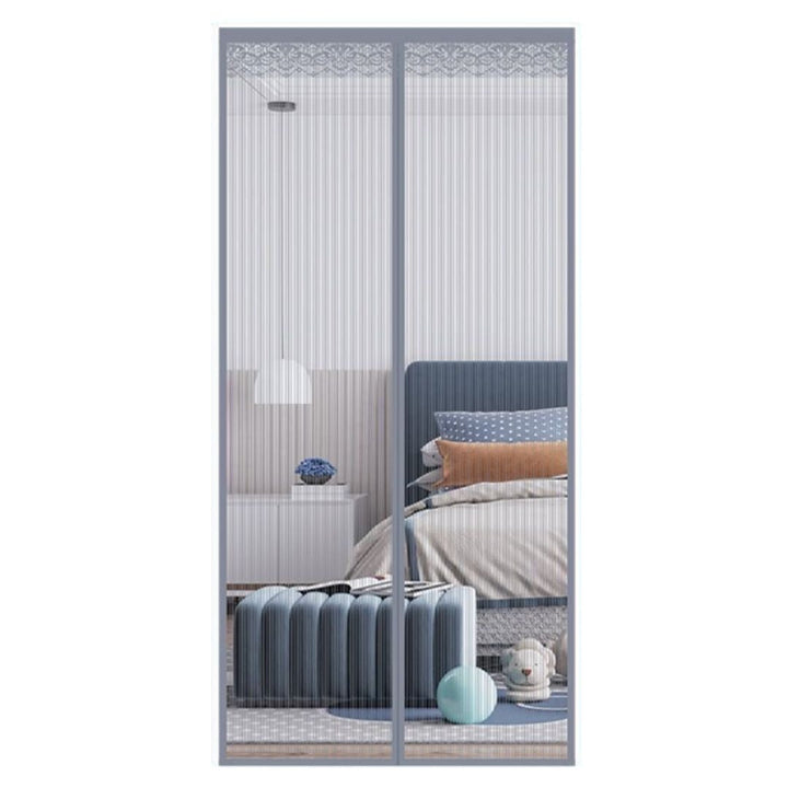 Lace-Trimmed Magnetic Mesh Curtain Stornfield