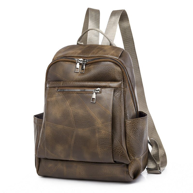 Luxurious Multi-Compartment Leather Backpack Stornfield