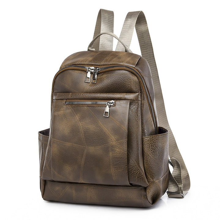 Luxurious Multi-Compartment Leather Backpack Stornfield