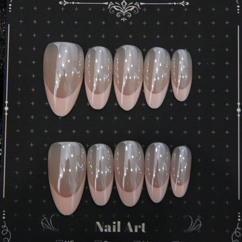 Elegant Glossy Almond Press-On Nails