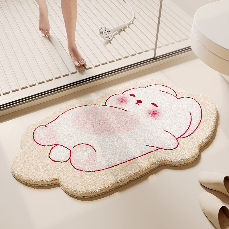 Playful Animal-Themed Bath Mat