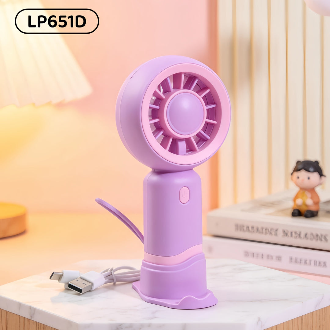 Portable hand fan with LED display Stornfield