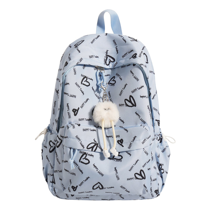 Playful Heart-Patterned Backpack Stornfield