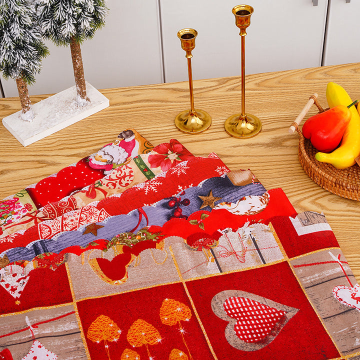 Festive table runner with Christmas motifs Stornfield