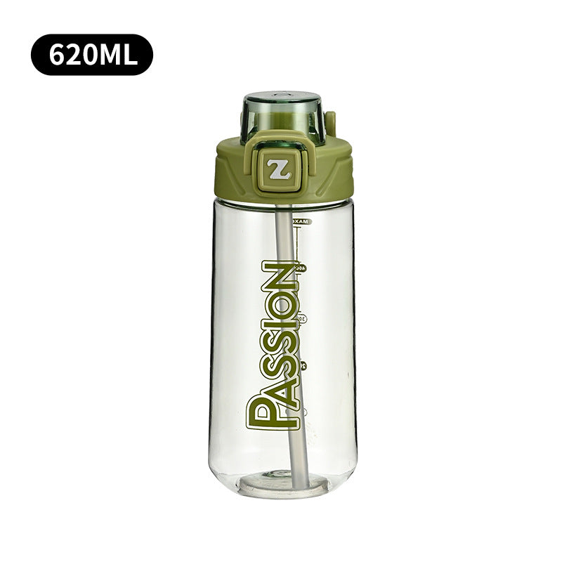 Ladies drinking bottle with integrated measuring system and flip-top closure Stornfield