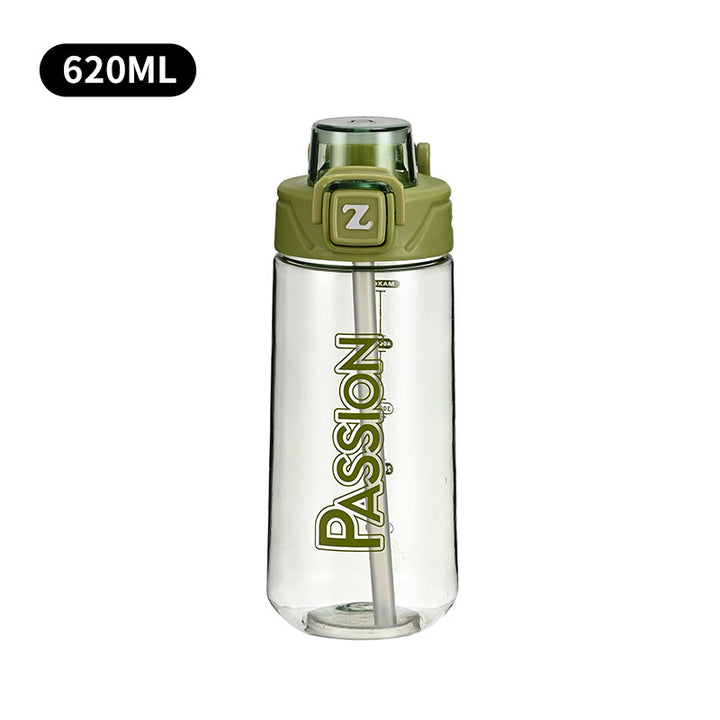 Ladies drinking bottle with integrated measuring system and flip-top closure Stornfield