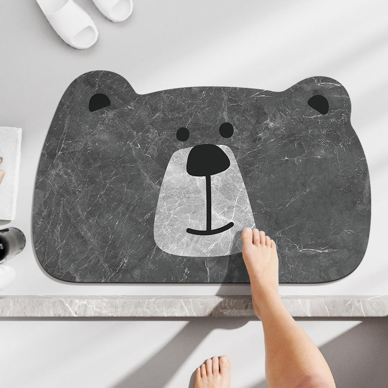 Cute Frog Design Bath Mat