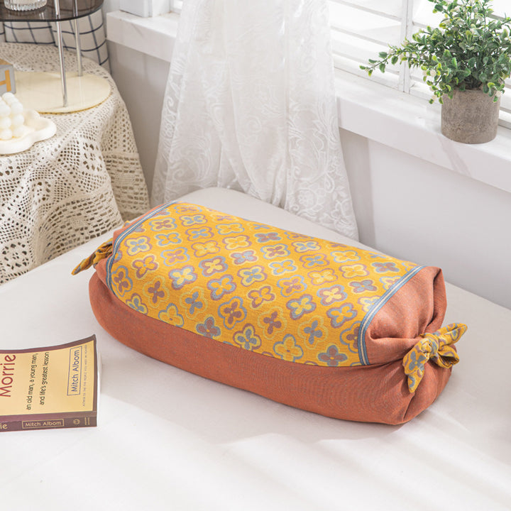 Women Decorative Neck Roll with Floral Pattern Stornfield