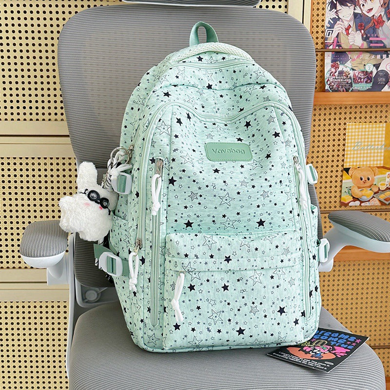 Lightweight Star-Patterned Backpack Stornfield