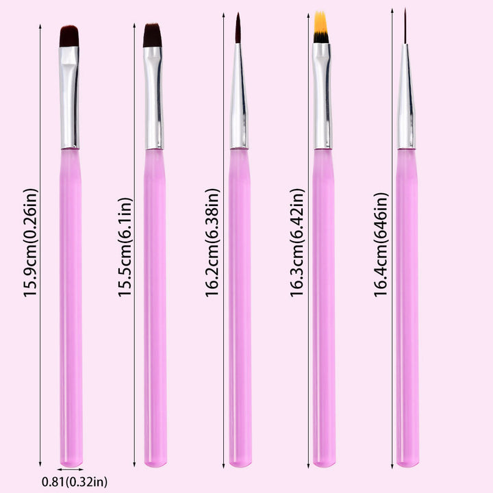 Professional Nail Art Detail Brush Set Stornfield
