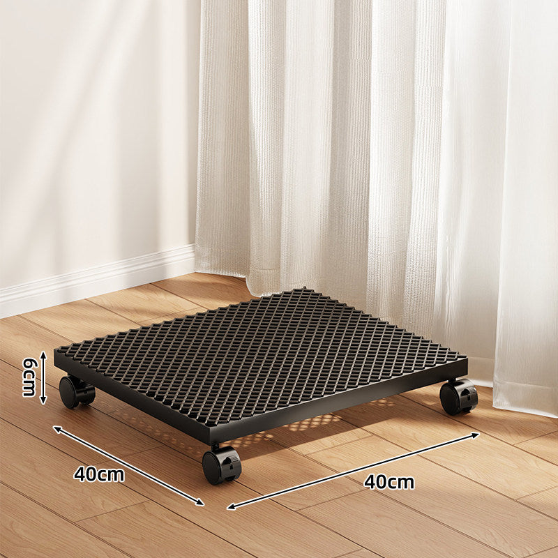 Low-Profile Round Plant Pot Dolly with 360° Swivel Casters