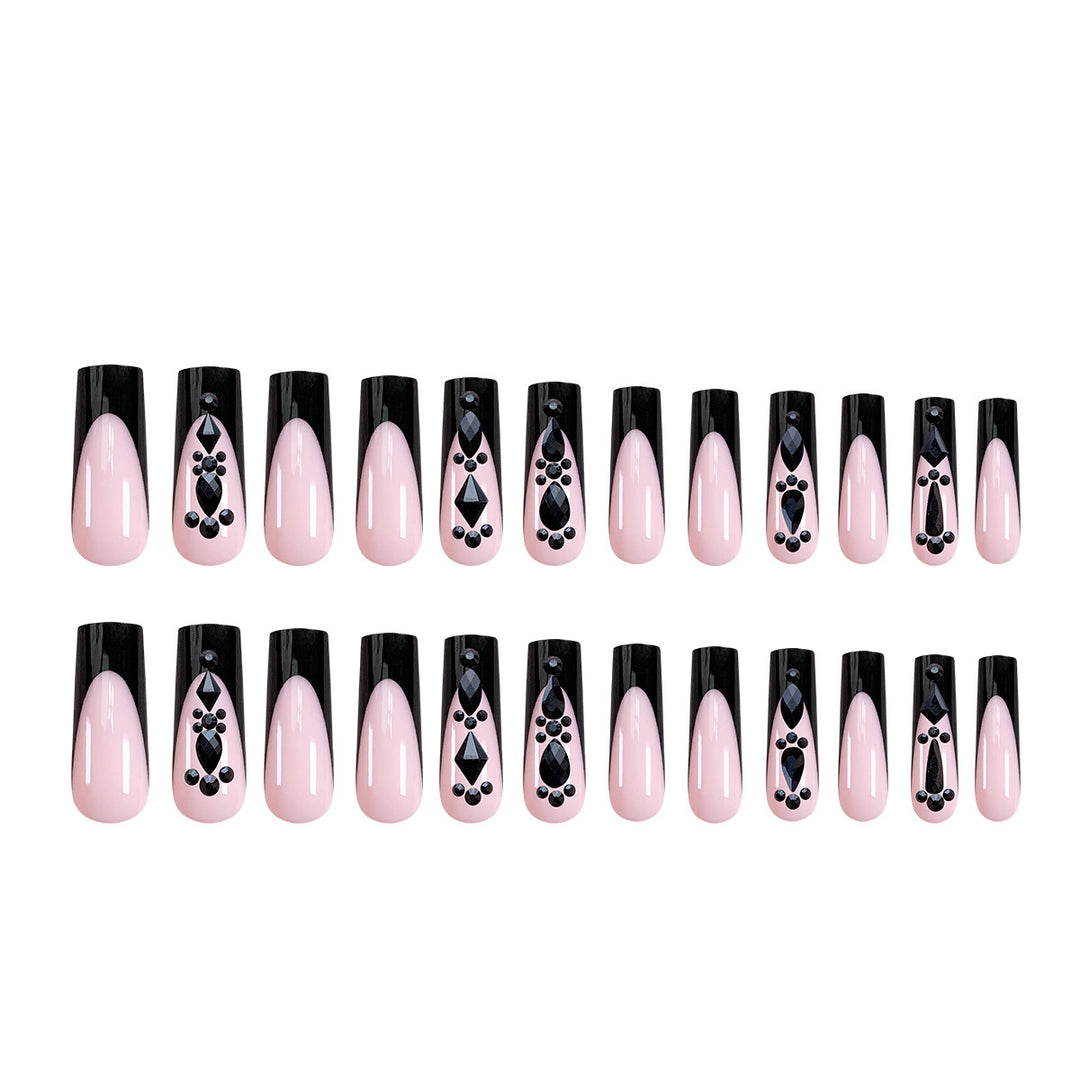 Elegant artificial nails with 3D decorations Stornfield