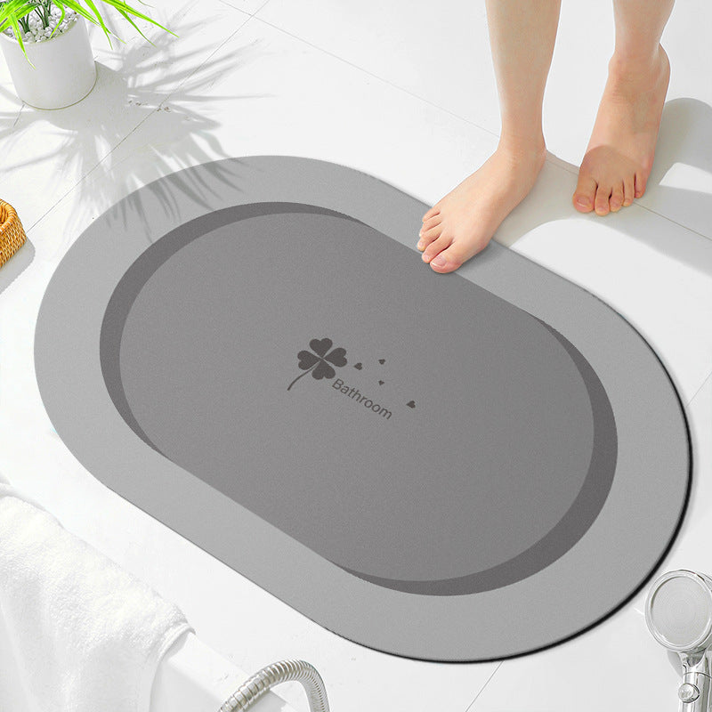 Soft Microfiber Bath Mat with Anti-Slip Features