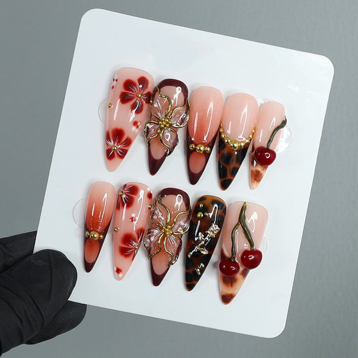 Artistic Decorative Press-On Nail Set Stornfield