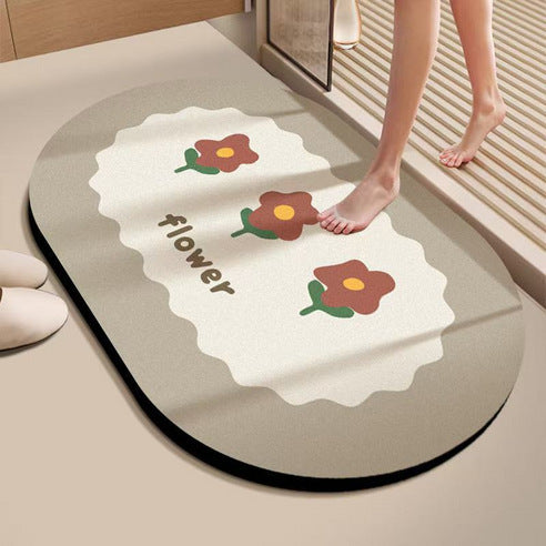 Cute Bunny-Themed Bath Mat