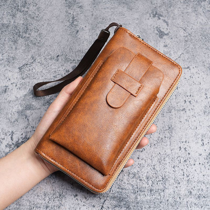 Zippered Leather Travel Wallet with RFID Protection Stornfield