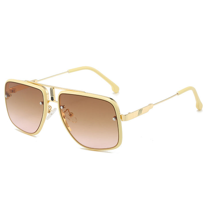 Women's fashionable oversized sunglasses with gold accents Stornfield