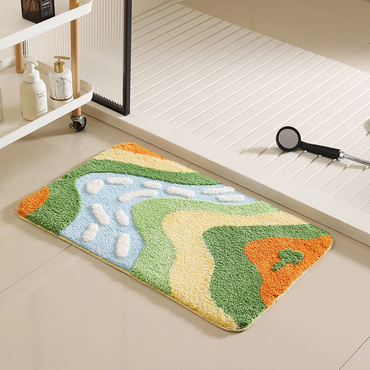 Coastal-Themed Memory Foam Bath Mat