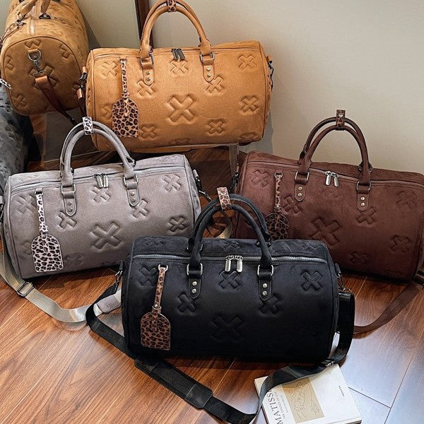 Suede Weekend Duffel Bag