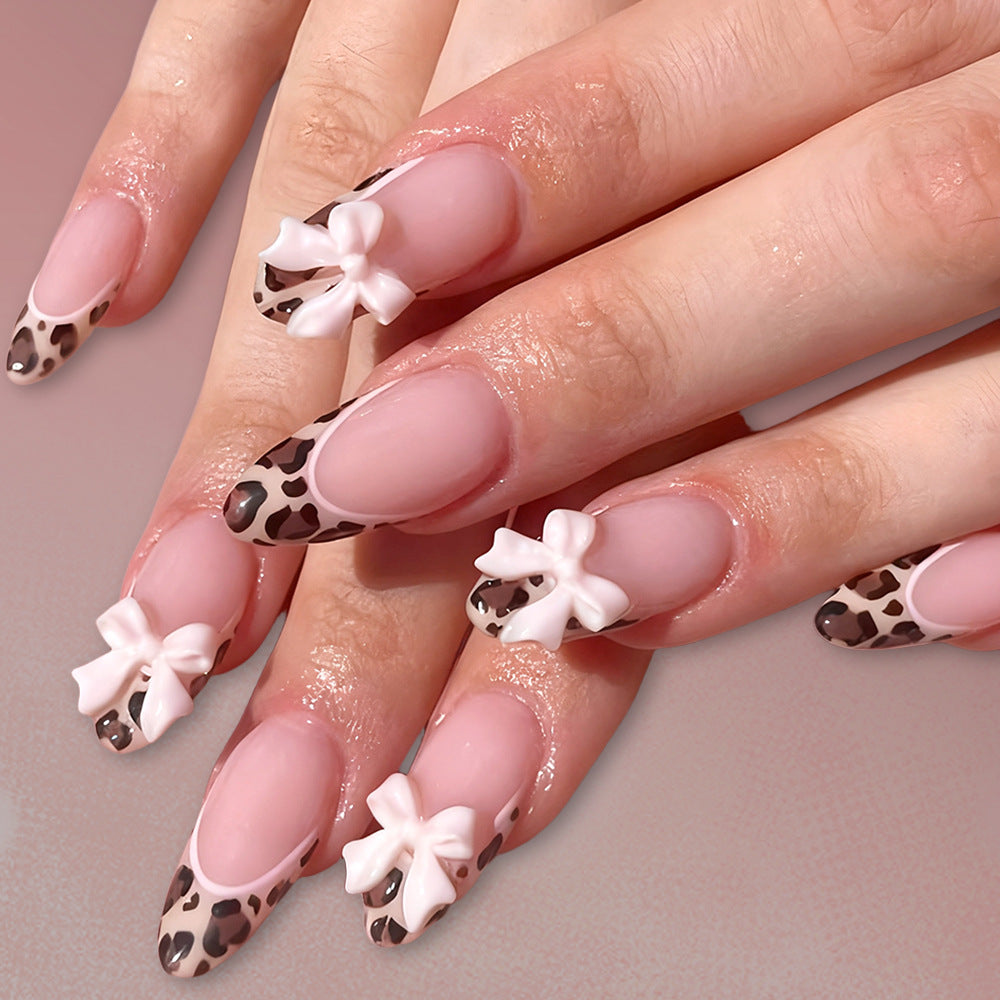 Decorative Gel Press-On Nails with Bow Accents Stornfield