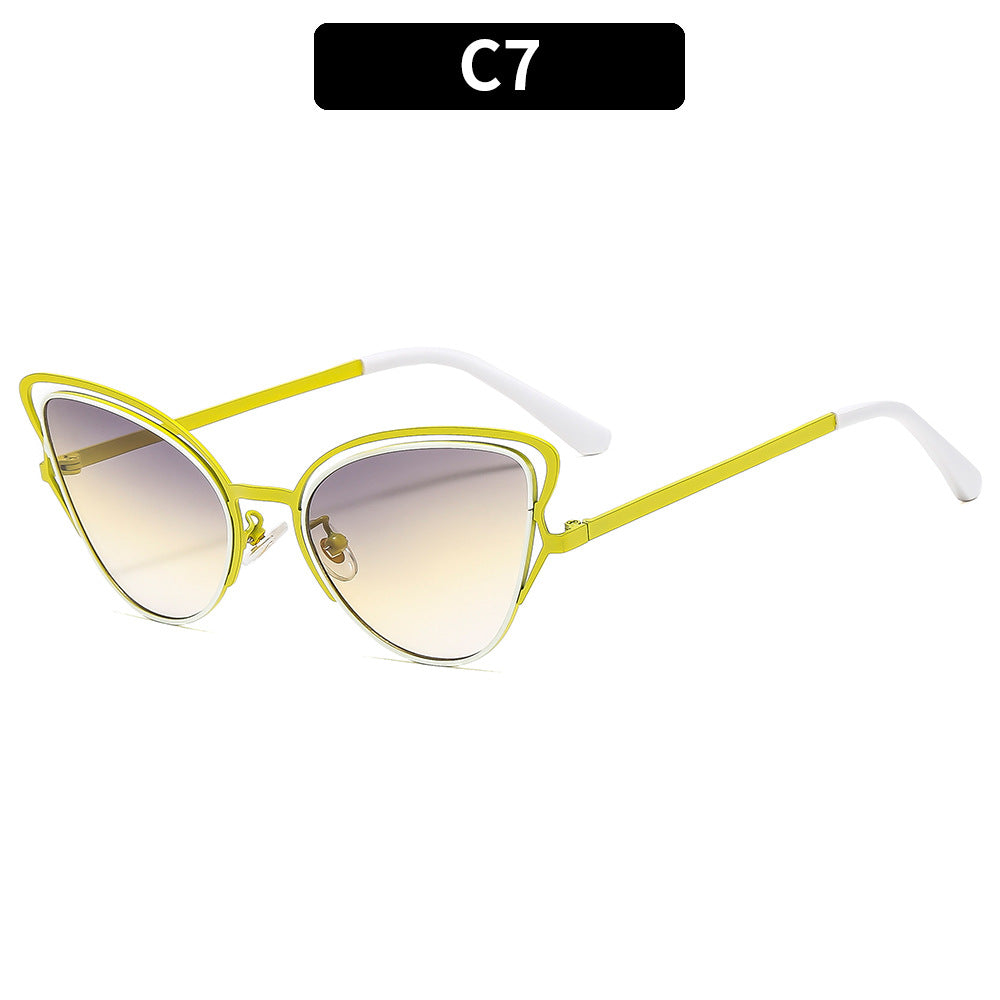 Women's Cat-Eye Sunglasses with Luxurious Metal Frame and High-Quality Gradient Lenses Stornfield