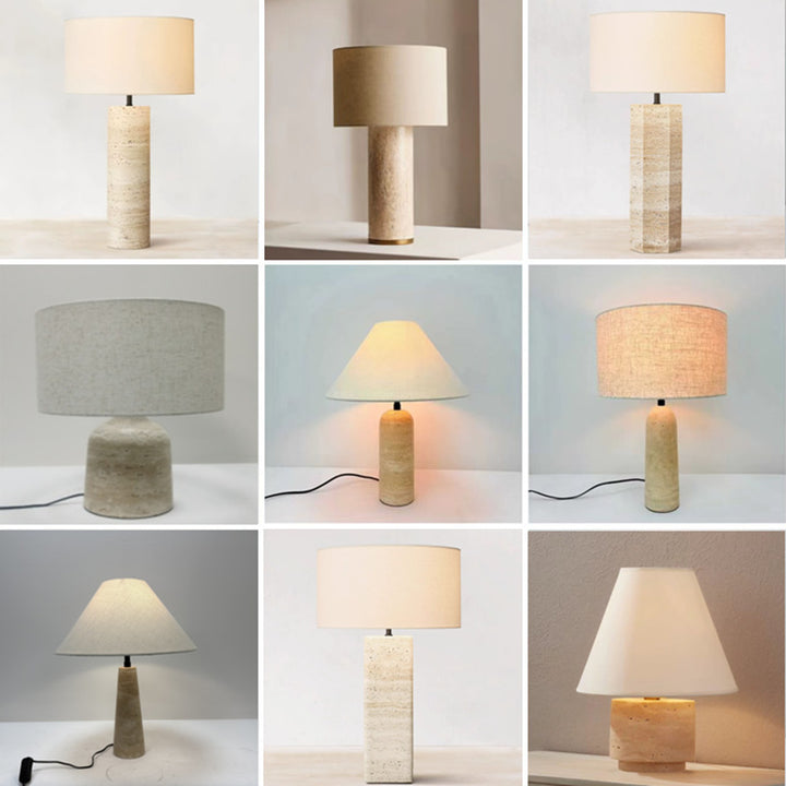Modern Decorative Table Lamp with Cylinder Base