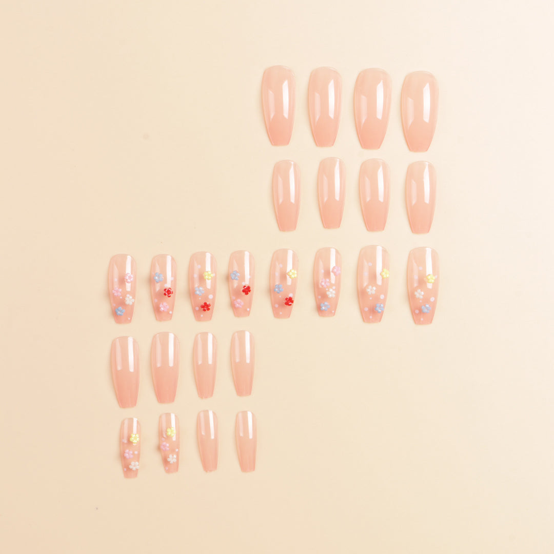 Floral Design Press-On Nail Set Stornfield