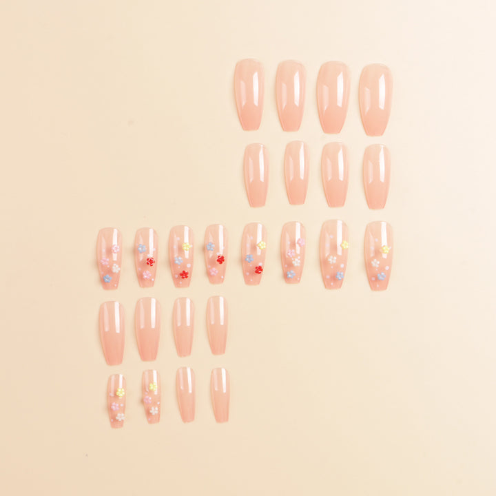 Floral Design Press-On Nail Set Stornfield