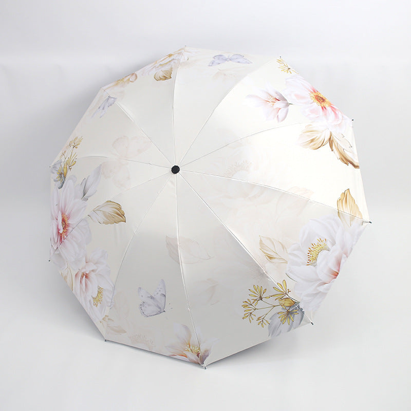 Women's umbrella with floral patterns and UV protection Stornfield