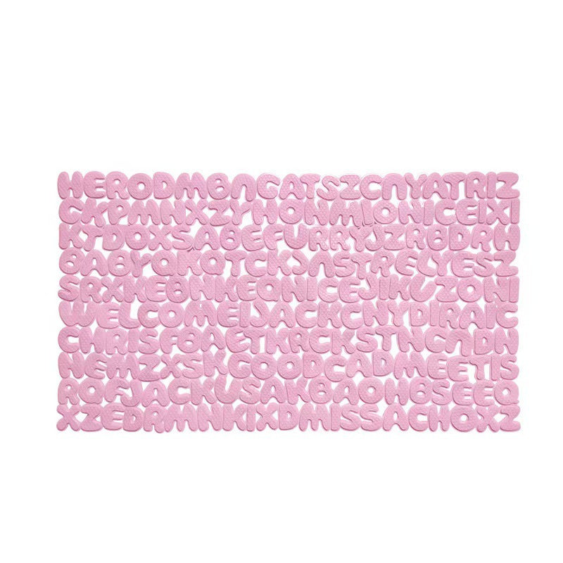 Creative Alphabet Texture Bath Mat Stornfield