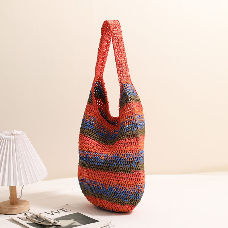 Handcrafted Casual Shoulder Bag Made of Braided Material Stornfield
