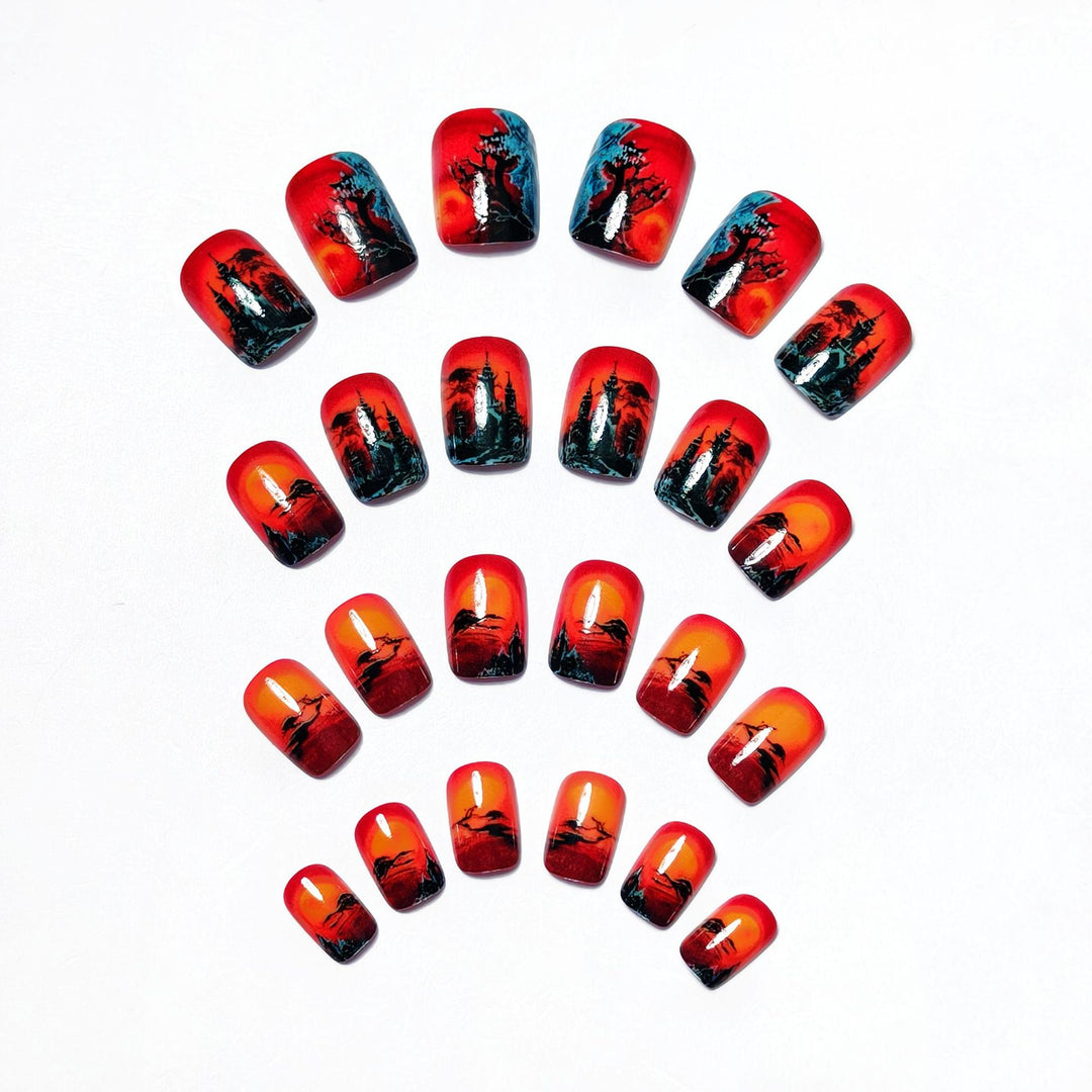 Creative Halloween Design Artificial Nails Stornfield