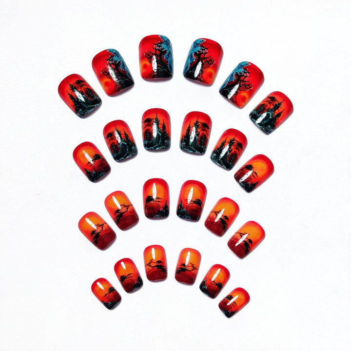 Creative Halloween Design Artificial Nails Stornfield