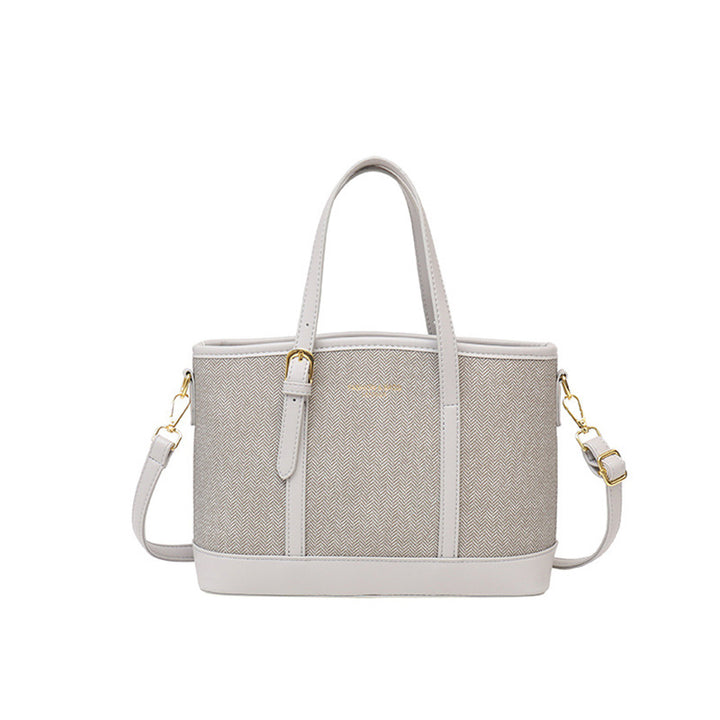 Stylish Herringbone Pattern Tote Bag