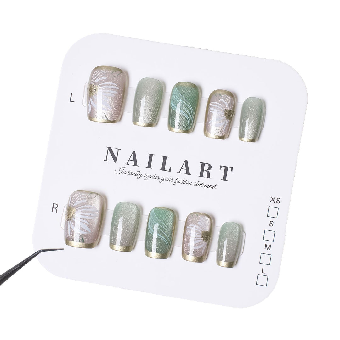 Luxury Ombre Leopard Print Press-On Nail Set Stornfield