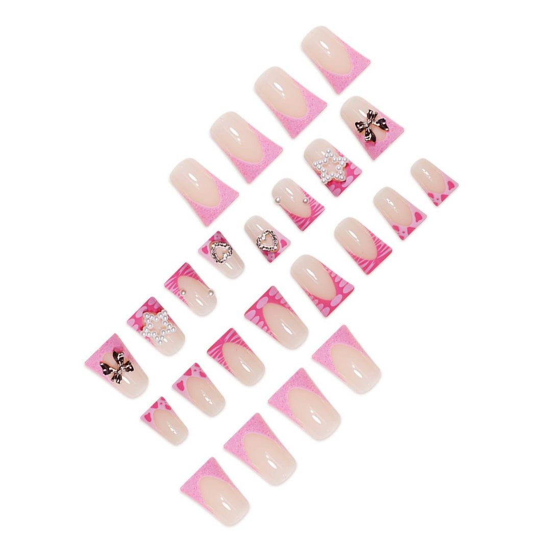 Decorative Press-On Nail Extensions with 3D Accents Stornfield