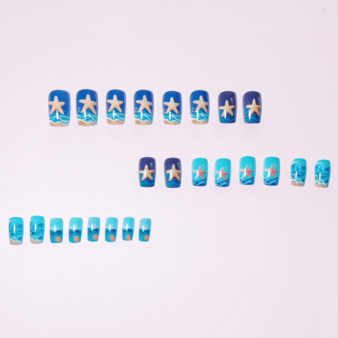 Artificial Nail Design Set with Maritime Motif Stornfield