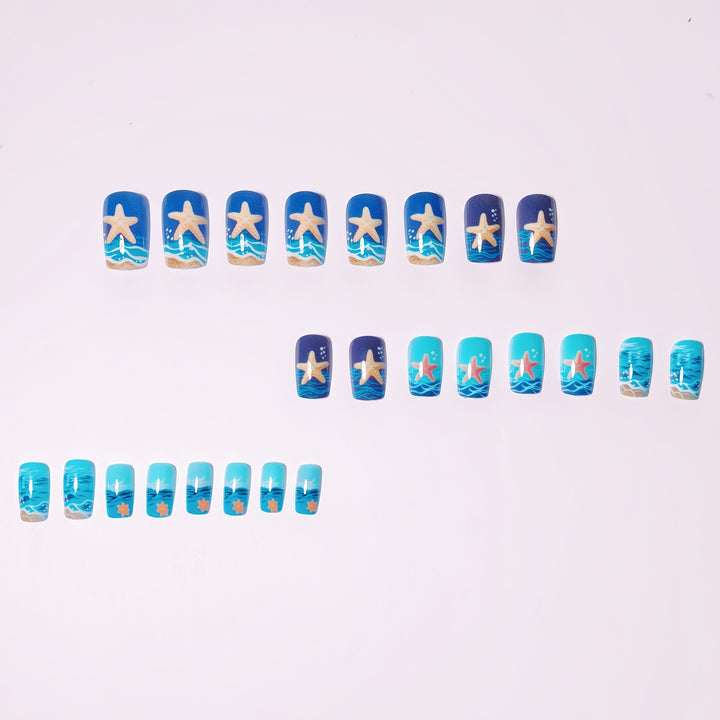 Artificial Nail Design Set with Maritime Motif Stornfield