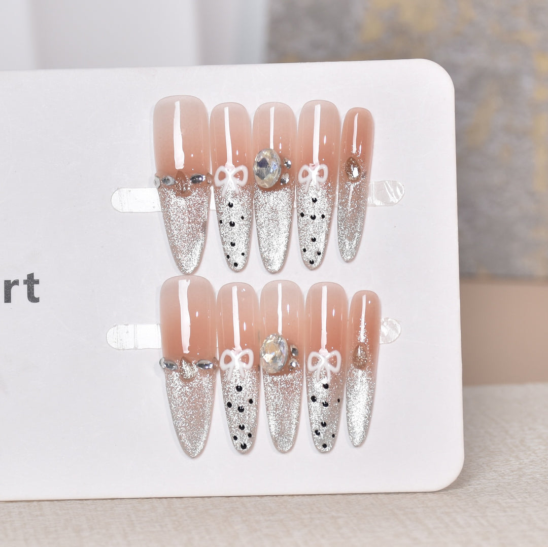 Glittering Decorative Press-On Nail Art Stornfield